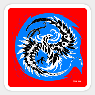 red phoenix ecopop Sticker